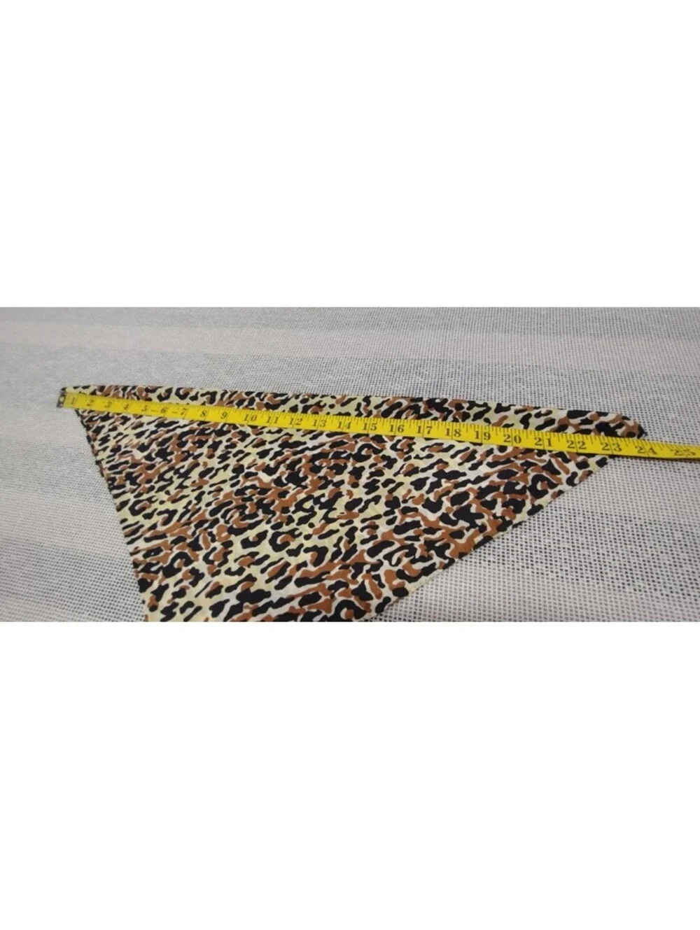 Vintage 50s 60s Silk Leopard Scarf Handkerchief 17 inches UNISEX Mod Rockabilly